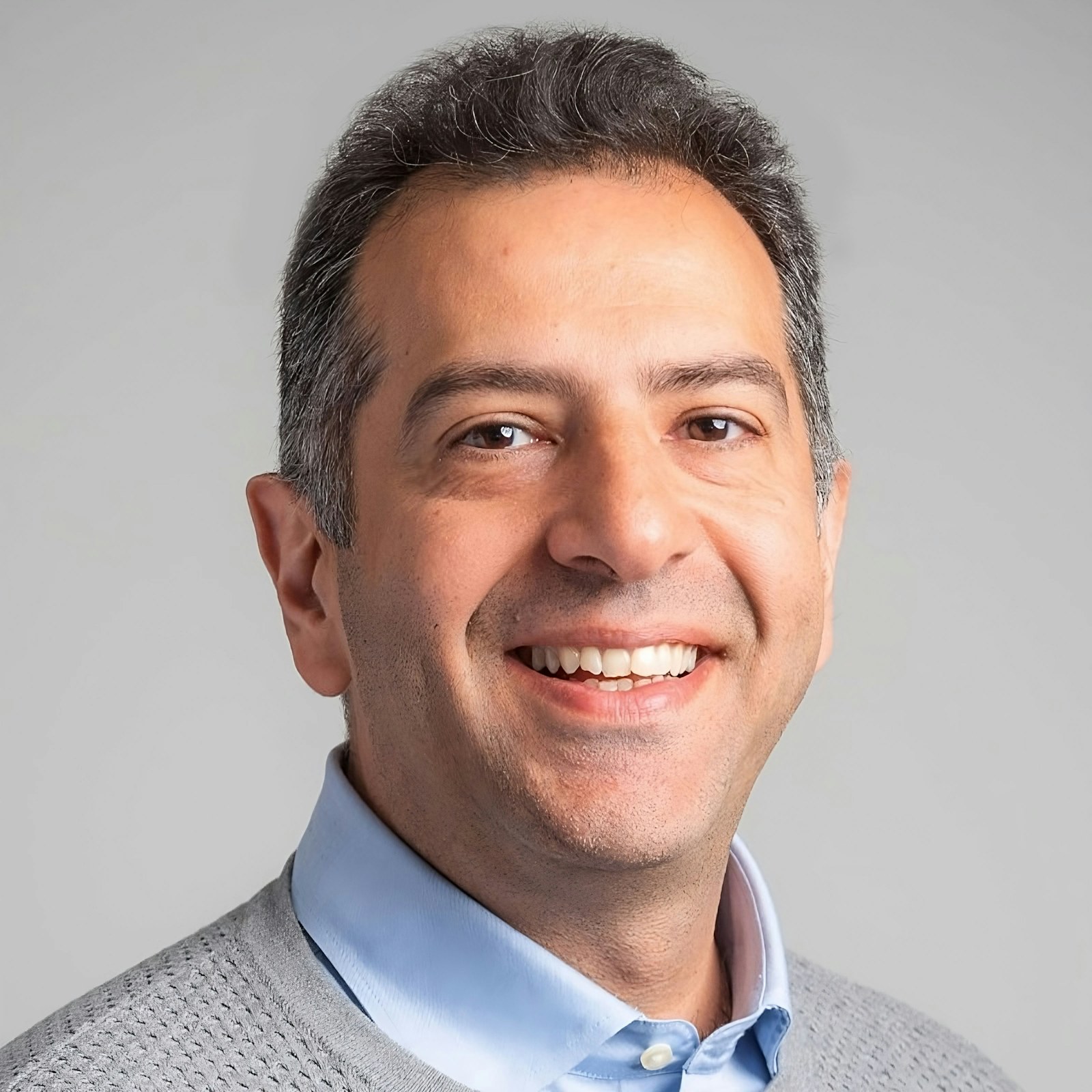 Man looking at the camera with a smile